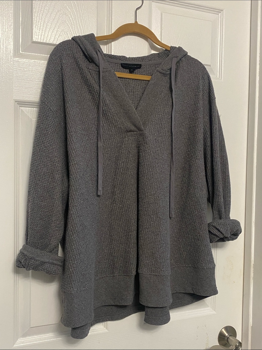 Jane + Delancey Women's Sweater Sweatshirt Top grey Plus Size 3x - Picture 3 of 4